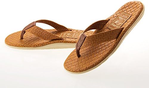 Amazon アイランドスリッパ トング 編み込み調型押しレザー サンダル Thong Emboss Leather Sandal ハワイ製 Cognac コニャック Pt2sas Cognac 29 0 Us11 並行輸入品 シューズ バッグ