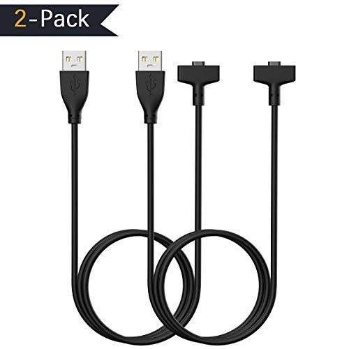 Fitian Fitbit Ionic Charging Cable, Replacement USB Charging Cord Cable Accessories Charger Cable Adapter for Fitbit Ionic Wristband Smart Watch (2 Pcs Fitbit Ionic Charger Cable) …