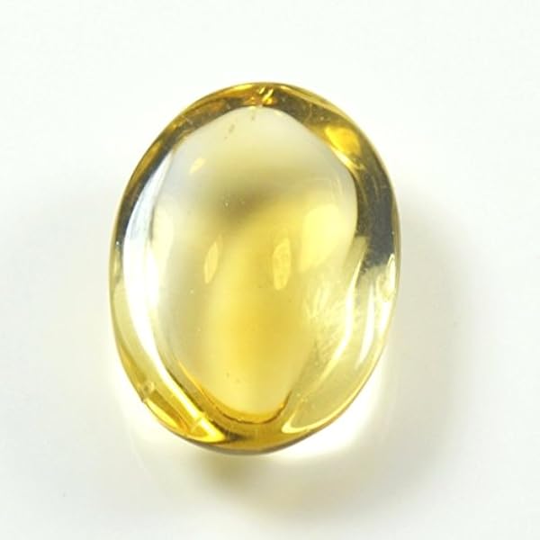 Gemsonclick Cab citrino pietra naturale originale 4 carati ovale gemma sciolto