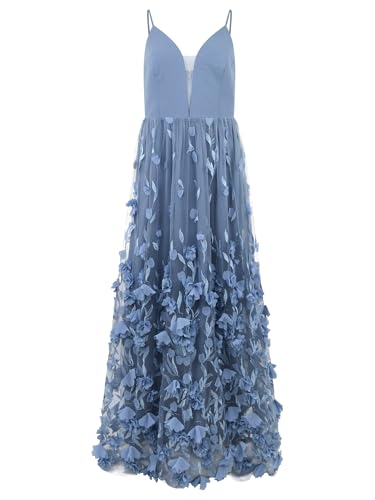 Robe de soirée avec fleurs 3D confection haute couture