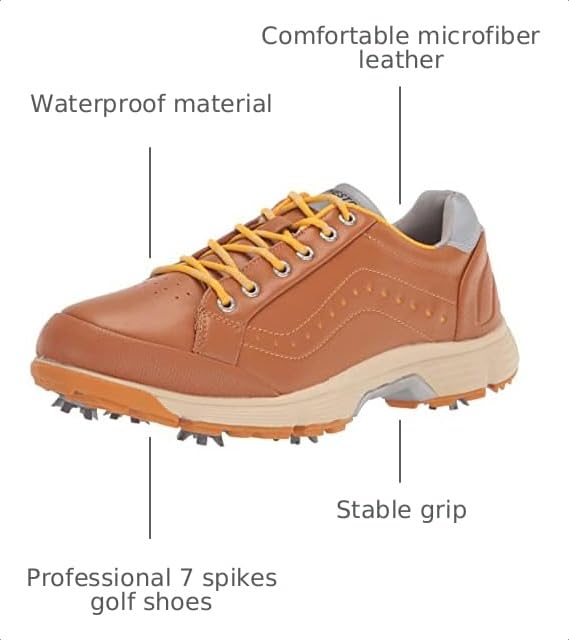 Image of THESTRON 2021 Men Golf Shoes Professional Spikes Golf Sport Sneakers Waterproof Mens Trainers Golfing