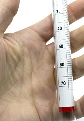 Eisco PH0128 Universal Laboratory Hydrometer In Hard Plastic Case- Measure Specific Gravity Range 0.700 To 2.000-0.01 Graduations thumb #1