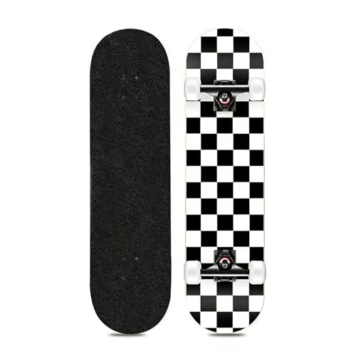 スケボー コンプリート/スケートボード 完成品/メープルデッキ スケボー セット コンプリートスケートボード 79x19CM 標準凹型スケボー 信頼性が高く、頑丈で安全です耐荷重200 KGダブルキックデッキ 衝撃吸収設計 練習 競技 スケボー初心者 大人/若者/子供用 (スタイル - G)の商品画像（Amazon）