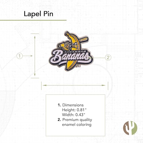 Desert Cactus Savannah Bananas Lapel Pins Baseball Logo Enamel Made of Metal (Pin A)2