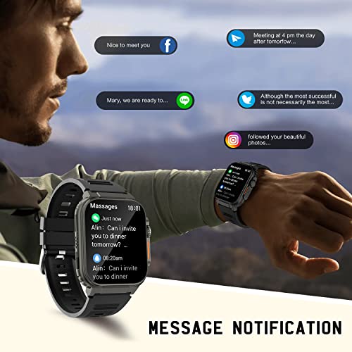 Dico Das Smart Watches With Bluetooth Call(Answer/Dial Calls),60Days Extra-Long Battery Life,Fitness Tracker Watch For Iphone/Android Phone,Ip68 Waterproof(Brown) #TOP4