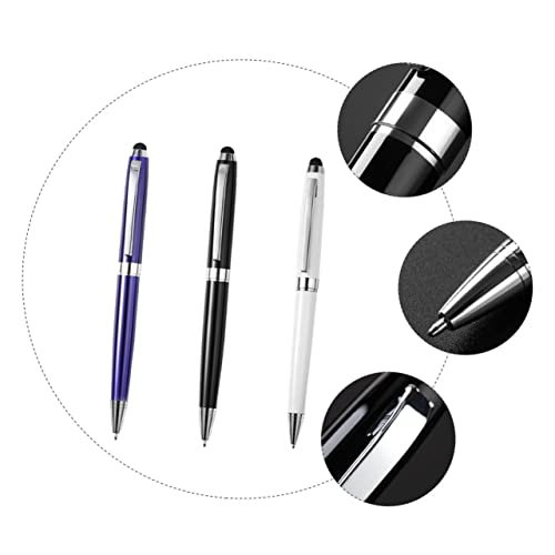 Pack de 3 bolígrafos ópticos capacitivos de metal para pantallas táctiles de tabletas y móviles 5