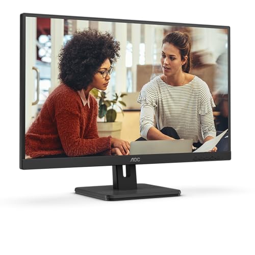 AOC 24E3UM - 24 Zoll FHD Monitor, AdaptiveSync, Laustprecher (1920x1080, 75 Hz, DisplayPort, HDMI, VGA, USB Hub) schwarz