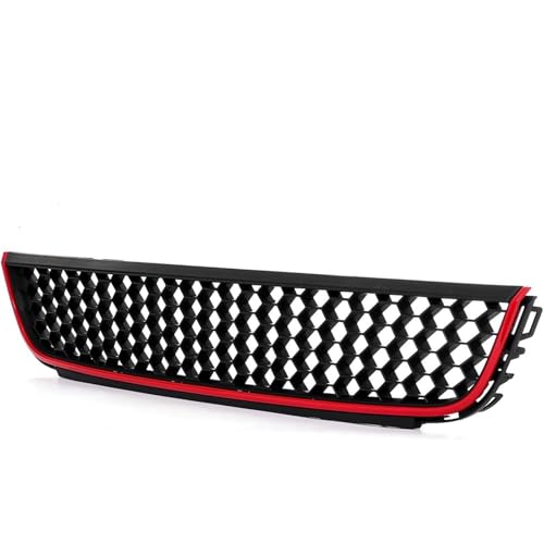 Grille de phare antibrouillard pour Jetta Mk6 2012-2014 berline avec calandre racing noir rouge