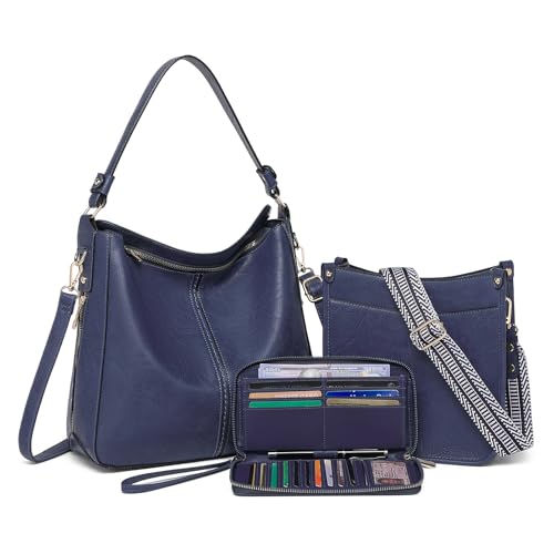 Purses for Women 3Pcs Set: Crossbody, Purse & Wallet