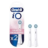 Oral-B iO Sanfte Reinigung Aufsteckbürsten für elektrische Zahnbürste, 2 Stück, sanfte Zahnreinigung, Zahnbürstenaufsatz für Oral-B Zahnbürsten
