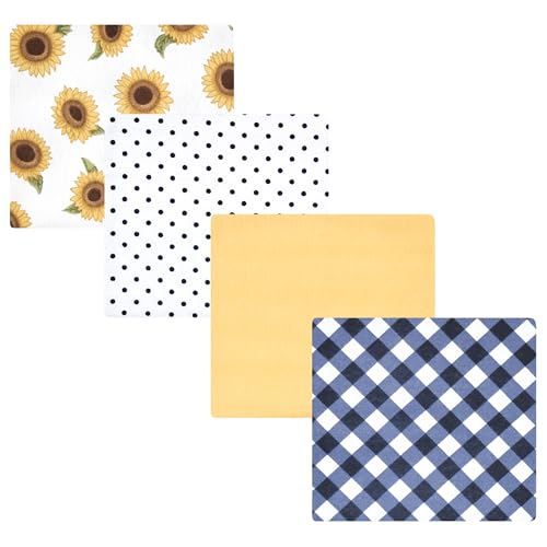 Image of Luvable Friends Little Treasure Flannel Receiving Blankets 4pk