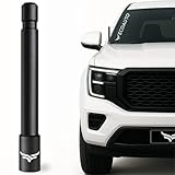 EcoAuto 5'' Universal Short Stubby Truck Antenna — Anti Theft & Carwash Safe — Truck Accessories for Ford, Dodge, GMC, Chevy, Jeep (2007+) - Ditch The Whip for a Sleek Low-Profile Look (Black)