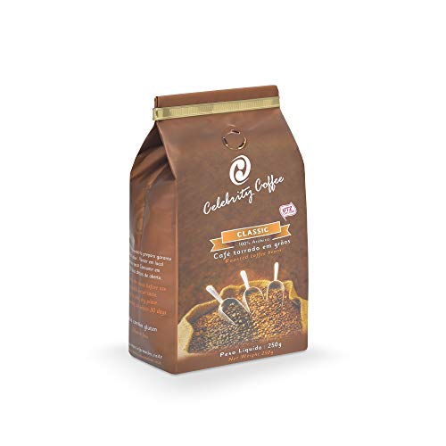 CAFÉ ESPECIAL CELEBRITY COFFEE CLASSIC - TORRADO EM GRÃOS - 250G