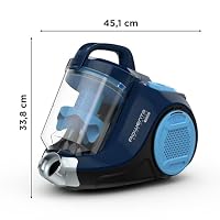Rowenta Swift Power Cyclonic Staubsauger ohne Beutel, 900 Watt, saugstark, 1,2 L Staubbehälter, hohe Filtration, große Flächenabdeckung, beutelloser Staubsauger mit Kabel, blau, RO2981EA – Ansicht 3