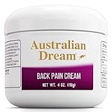 Australian Dream Back Pain Cream - Soothing, Non-Greasy Muscle Pain Relief Cream - Good for Neck, Back, Body, or Muscle Aches - 4 oz Jar