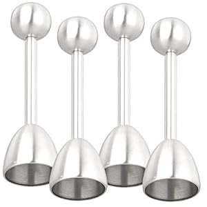 Rosenstein & Söhne 4er-Set Eierköpfer Eieröffner