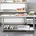 Kitchen Work Table Metal Stainless Steel Commercial Scratch Resistent And Antirust NSF Work Table With Adjustable Table Toot,24 X 60 Inches