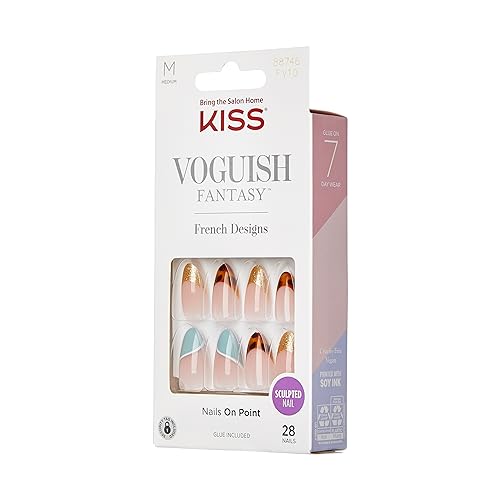 KISS Voguish Fantasy French - Charmante, Multicolor, 30 g (Pack of 1) - Image 2