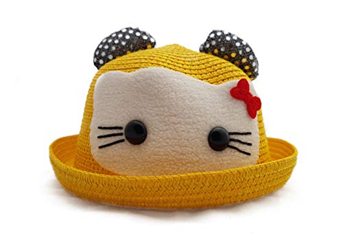 Image of VRITRAZ Baby Boy's and Girl's Kids Children Cute Printed Cartoon Gift Summer Fancy Dress Straw Fasion Hat Cap 1