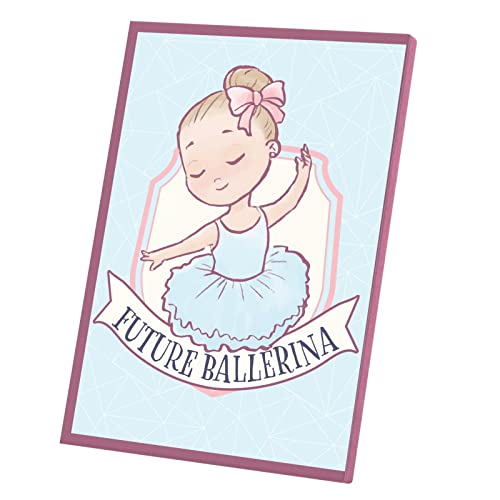 Toile imprimée future ballerine affiche danse classique 30x42cm