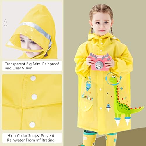 Kinderen waterdichte regenponcho Leuke herbruikbare