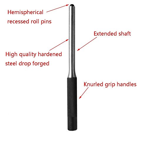 13 Pieces Roll Pin Punch Hollow End Starter Punch Tool Mechanics Professional Removing Repair Tool With Carry Case Steel Pin Punches For Automotive, Jewelry, Craft, Watch Repair Etc #TOP4