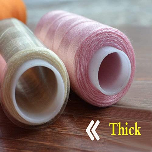 NALEDI Sewing Threads Kits 30 Color Polyester Machine Thread 250 Yards with Sewing Needles Per Spools for Hand & Machine Sewing