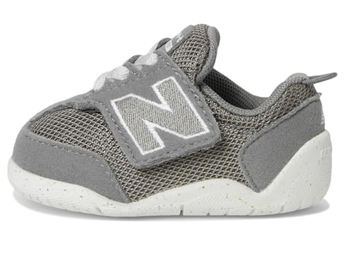 New Balance Kid's New-B First V1 Sneaker, Harbor Gray/White, 3 W Infant