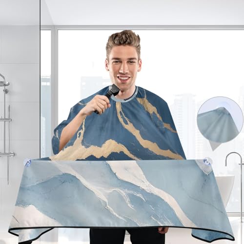 Capa de barbería impermeable Kigai Marble para hombres miniatura 6