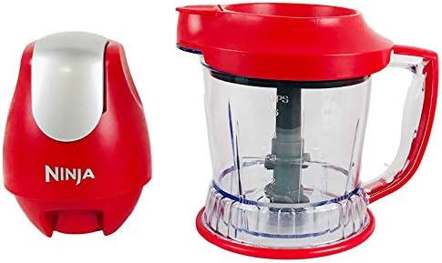 Ninja Storm Master Prep Food Processor Blender Powerful One Touch 450W Motor Pod BPA-Free Pitcher Dishwasher Safe QB751Q (Renewed) (Red)