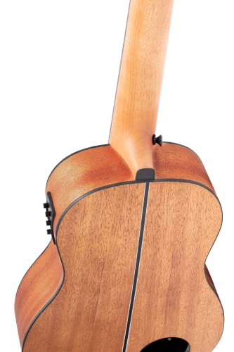 Ortega Guitars 4 String Lizard Series Left-Handed Acoustic-Electric Uke-Bass W/Bag, (Lizzy-Bs-Gb-L) #TOP5