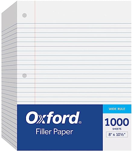 Oxford Loose Leaf Paper College Ruled – 1000 Pack –...