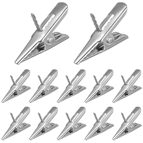 Happyyami 50 Pinzas de Metal para Calendario de Adviento, para decoración navideña, para la Cuenta, Calendario, Clips, minipinzas Decorativas para decoración de árbol de Navidad