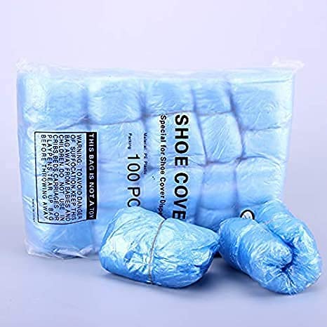 Image of Sky-Shoe Cover Refills, Shoe Covers with Clip for Shoe Cover Dispenser Machine- O Type Design, Blue) Pack of (1500)