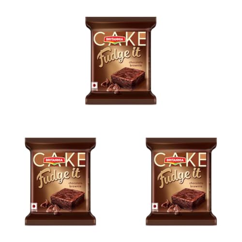 Image of Britannia Cakes Chocolate Brownie Pouch, 40 g (Pack of 3)