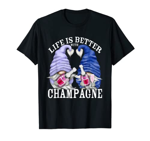 Life Is Better With Champagne For Women & Summer Girls Trip Camiseta