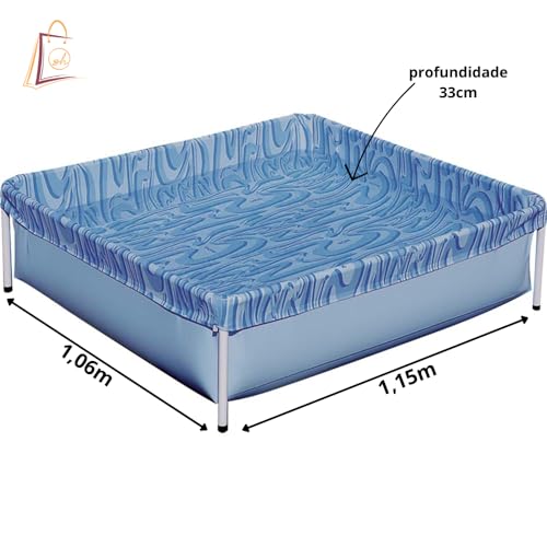 Piscina Infantil de 400L PVC Para criança mor Estruturada