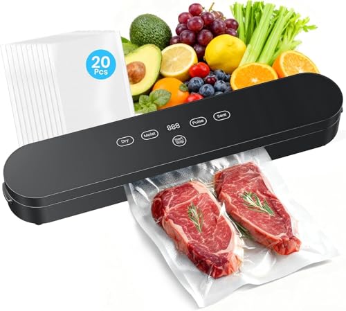 75kPa Vacuum Sealer Machine Compact Vacuum Sealer for Food 4 in 1 Food Sealer Digital Time - image 1