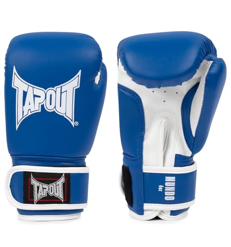 Guantes de boxeo Tapout Mundo de piel sintética resistentes en formato de 1 par