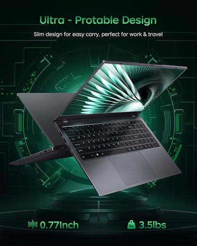 Image of 15.6 Inch Laptop for Students & Business, Pentium 6500Y Up to 3.4GHz, 8GB RAM 128GB SSD, FHD IPS Display, WiFi 5, USB Type-C & HDMI, Lightweight Portable Laptop for Daily Use