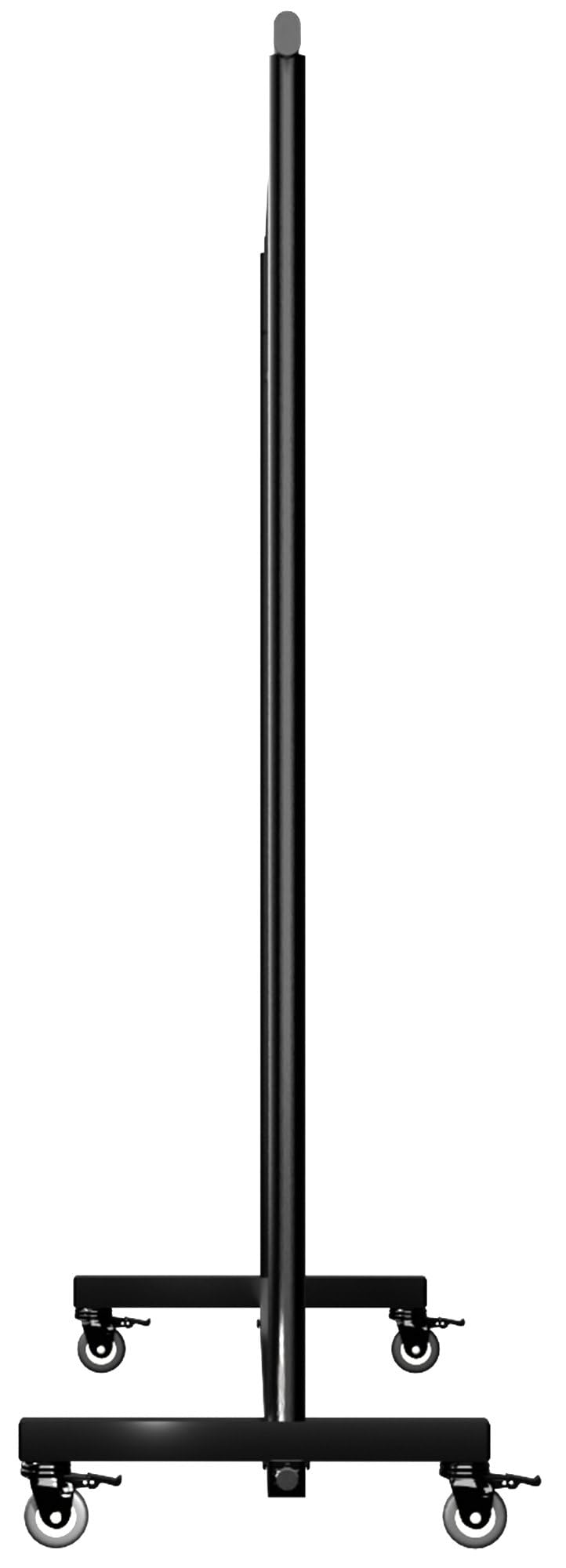 CLP Perchero con Ruedas Muy Estable Soran, Barra Ajustable en Altura y Extensible, Perchero de Metal Negro Tamaño 150x50x188 cm