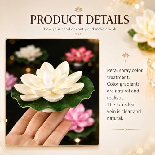 Image of One94Store Sensor Water Floating Smokeless Candles & Lotus Flowers Sensor Led Tea Light Unbreakable for Outdoor and Indoor Festival Decoration (Multicolor, Pack of 6,Plastic)