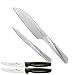 Produktbild Chroma Messer Set 2-teilig Type 301 P-29 plus 2 x SCHARFsinnig Pizza- und Steakmesser ultra-sägescharf