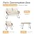 LEX CRAFT 4-Piece Wicker Outdoor Patio Furniture Set with Cushions & Tempered Glass Table, All-Weather Rattan Bistro Set with Loveseat Chairs Table Soft Cushions for Garden, Porch, Backyard (Beige)