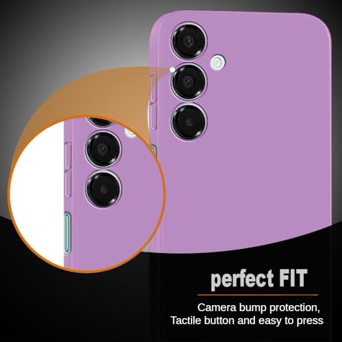 Image of Back Cover for Samsung Galaxy A16 5G / A16 4G | Full Camera Protection | Premium Liquid Silicon Case | Flexible Bumper Case for Samsung Galaxy A16 5G / A16 4G (Purple)