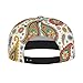 Fashion Baseball Cap Dad Cap for Girls Boys Youth, Colorful Flowers Leaves Paisley Art Lightweight Moisture Wicking Golf Cap Headwear