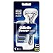 Gillette Sensor Excel Men's Razor + 3 Refills, Self-Adjusting Twin Blades, Fit All Sensor Razors