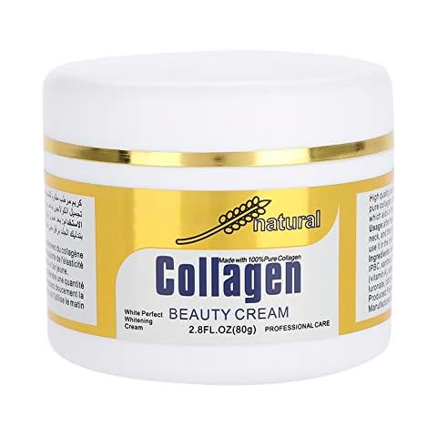 Collagen Beauty Cream Made with 100% Pure Human-like Collagen, 80g Anti Aging Face Hydrating Moisturizer City Beauty Sculpting Cream, Skin Firming Cream Smooth Wrinkles & Fine Lines Cover