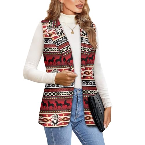 Vest for Women Trendy Dressy V Neck 1 Button Sleeveless Waistcoat Loose Casual Lightweight Vest Top Jacket S-5XL2