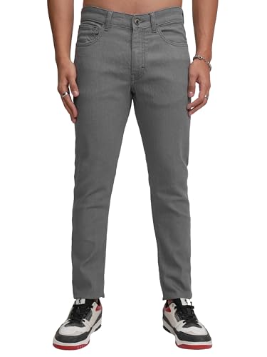 Image of Highlander Mens Tapered Fit Denim Jeans for Man| Regular Length|Mid-Rise|Stretchable Fabric for Comfort fit| Jeans for Man | Men Jeans